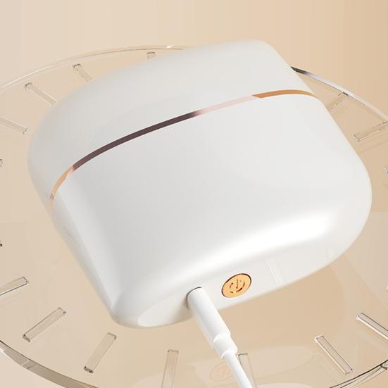 Yousheng Mini Hair Straightener Brush 3 Temperature Modes Adjustable Rechargeable Portable Travel Lightweight Fast Heating Hot Comb Electric Hair