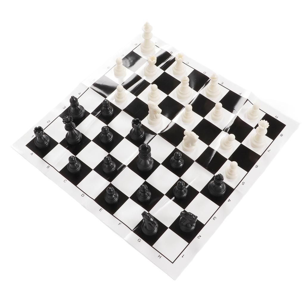 Chess Set International Standard Chess Game Set with Chessboard for Camping Outdoor TravelWood