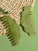 1 Pcs Jade Comb Women's Head Care Massage Smooth Green Phoenix Jade Massage Comb Jade Massage Comb Healthy Care Tools