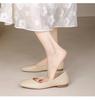 Lan Cabinet grandma shoes women's flat bottom spring and summer 2025 new shallow single shoes Doudou shoes gentle wind not tired feet women's shoes
