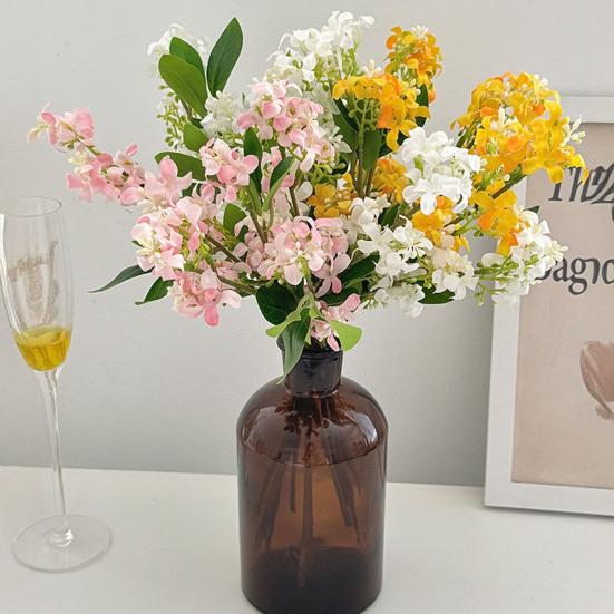 Artificial Flowers Realistic Silk Flowers UV Resistant Long-Lasting Bouquet for Home Wedding Decor Rustic Centerpiece for Living Room Table Arch