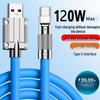 120W Zinc Alloy Fast Charging Cable for Apple & Android - Durable, Silicone-Coated, Thickened Design