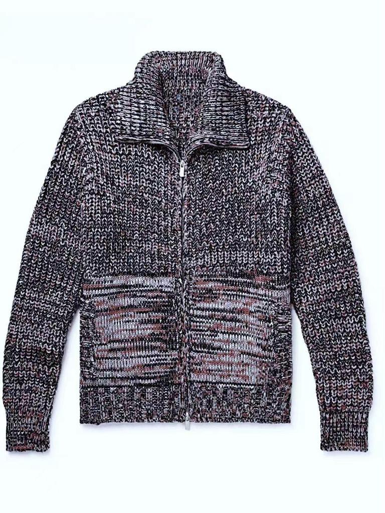 2024 Trendy Men's Knit Lapel Sweater Coat - Loose Fit for Spring and Autumn