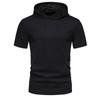 Men's Waffle Short Sleeve Hoodie Lightweight Pullover Summer Casual Hooded Sweatshirts Breathable T-Shirts Moisture Wicking Dry Fit Shirts for Men