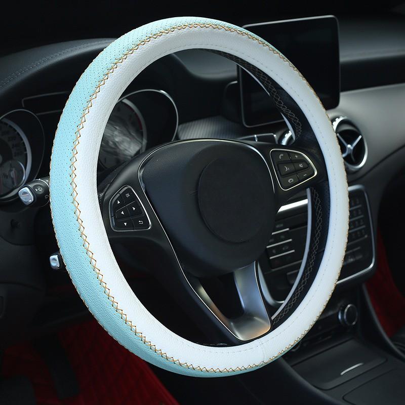 Universal Car Steering Wheel Cover Breathable Perforated All-Season Non-Slip Grip