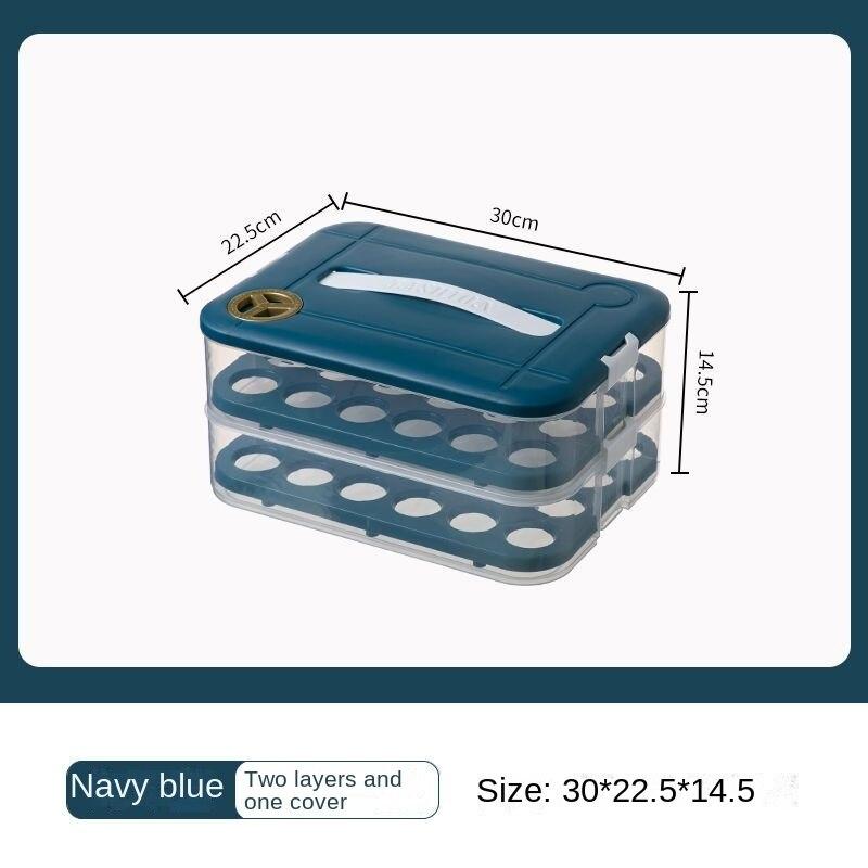 Кухонное хранилище штабелируемый держатель для яиц ящик для хранения автоматический катящийся холодильник органайзер для яиц большой вместительный контейнер для яиц 2 layers 2249₽