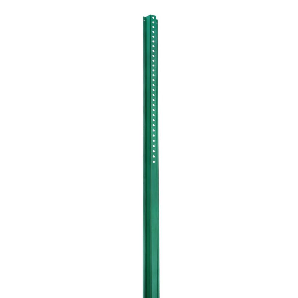Cast Iron Sign Post 6ft Fixed U-Channel Heavy Duty Post Sign Holder Green