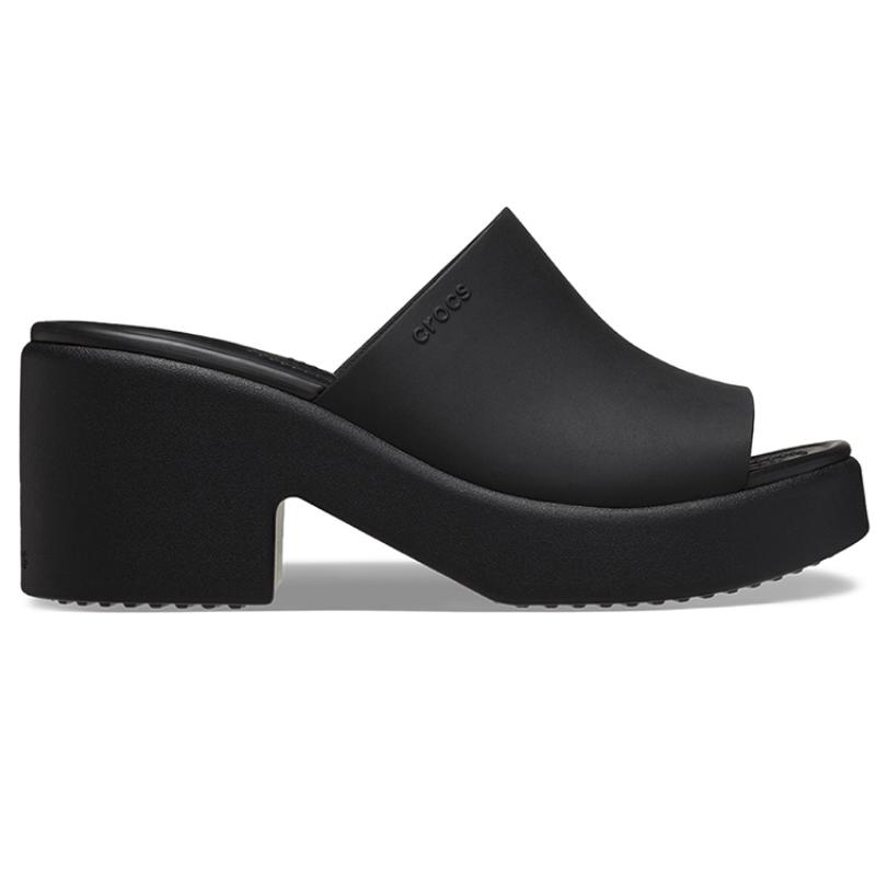 Crocs Brooklyn Slide Heels 'Black' Women's