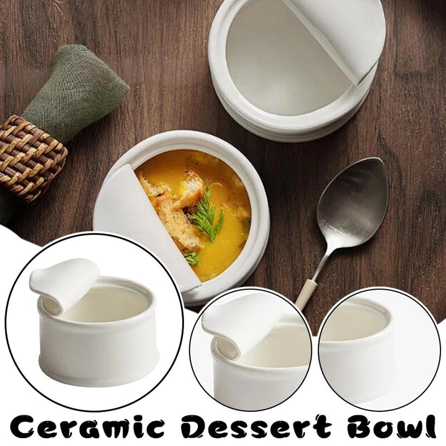 High-quality ceramic bowls, suitable for home use as dessert bowls and soup bowls, and for restaurant use as baby food stew pots and tableware.