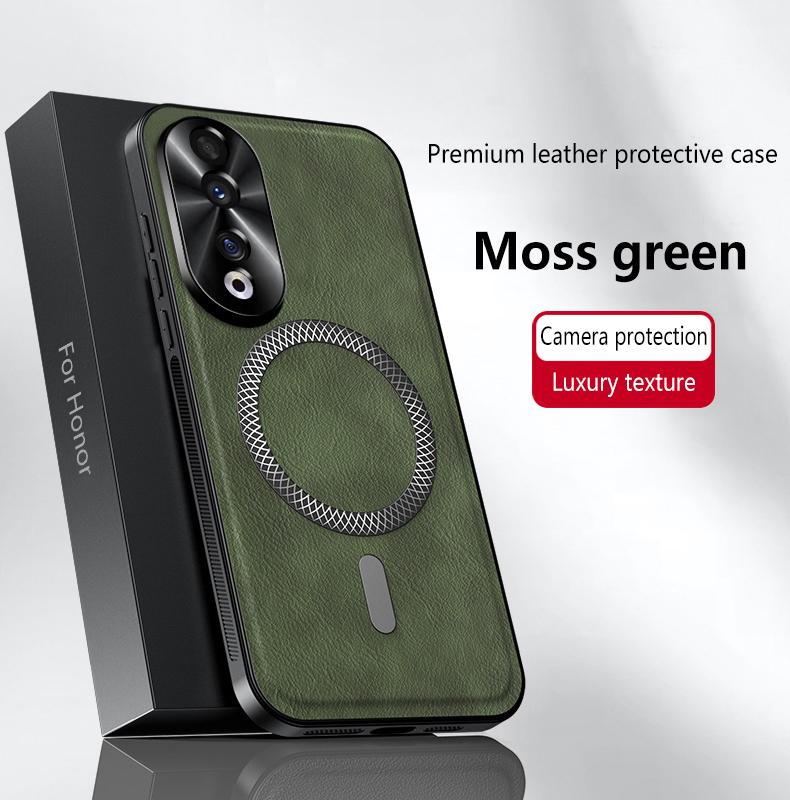 

For Honor 90 90 Pro 90 GT leather full-cover magnetic waterproof shockproof fingerprint phone case For Honor 90
