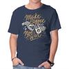 Unisex Crew Neck T-Shirt Make Coffee Not War Graphic Short Sleeve Casual Tee
