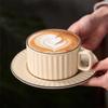 Japanese Retro Coffee Cup and Saucer Set