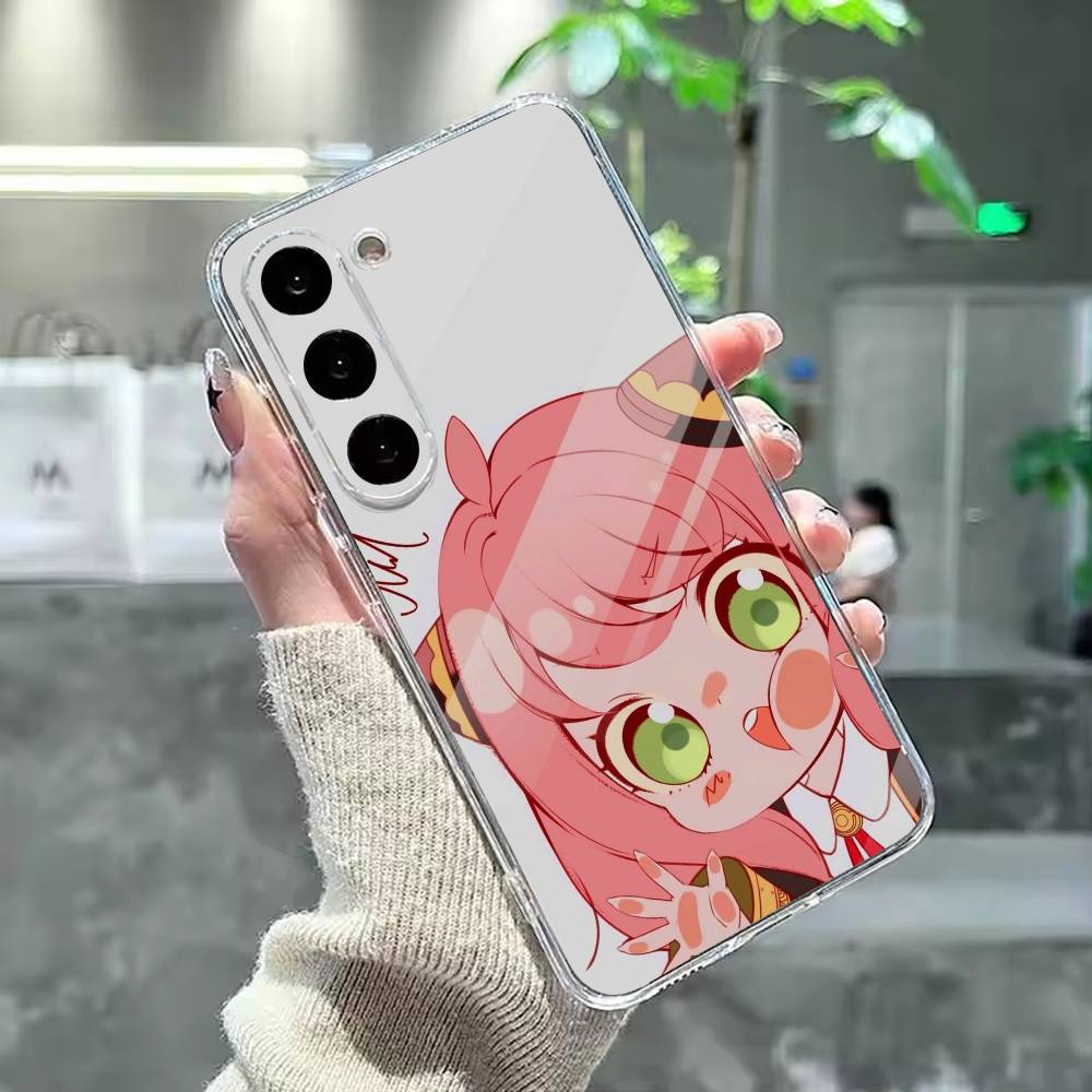 Cute A-Anya F-Forger Phone Case For Samsung Galaxy A91,80,73,72 ,71,53,52,32 ,31,22,21s,20,Transparent Case