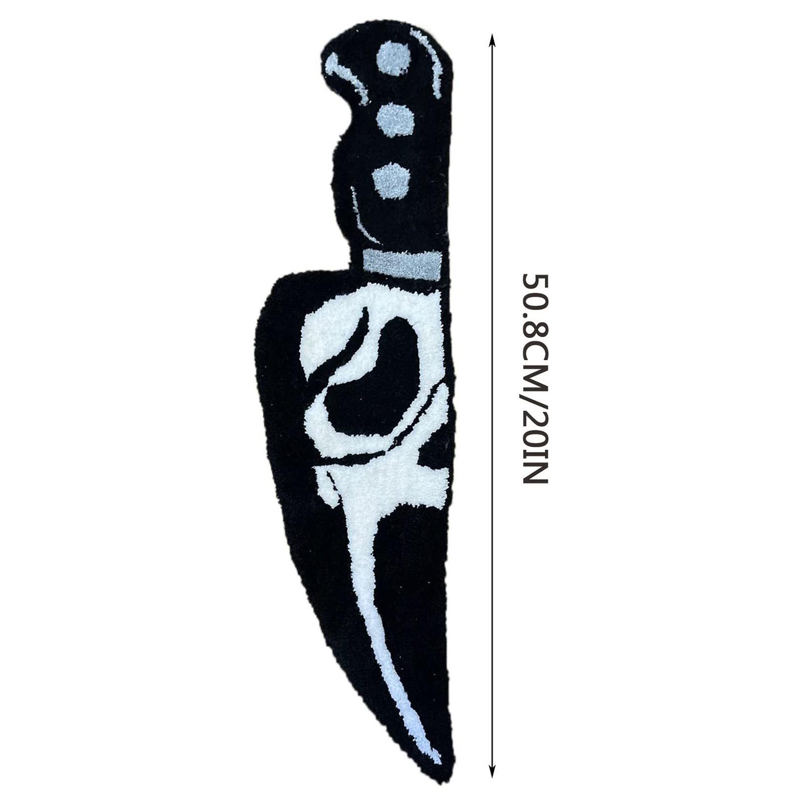 

Череп Нож Ковер Ужас Страшный Крик Прикроватный Ковер Износостойкий Кашемир Домашний Приветственный Декор