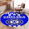 Custom Name Chelsea Football Club Printed Round Rug Carpet Chair Rug Area Rug Entryway Doormats,for Office Chair Living Room Bedroom Kitchen Room.
