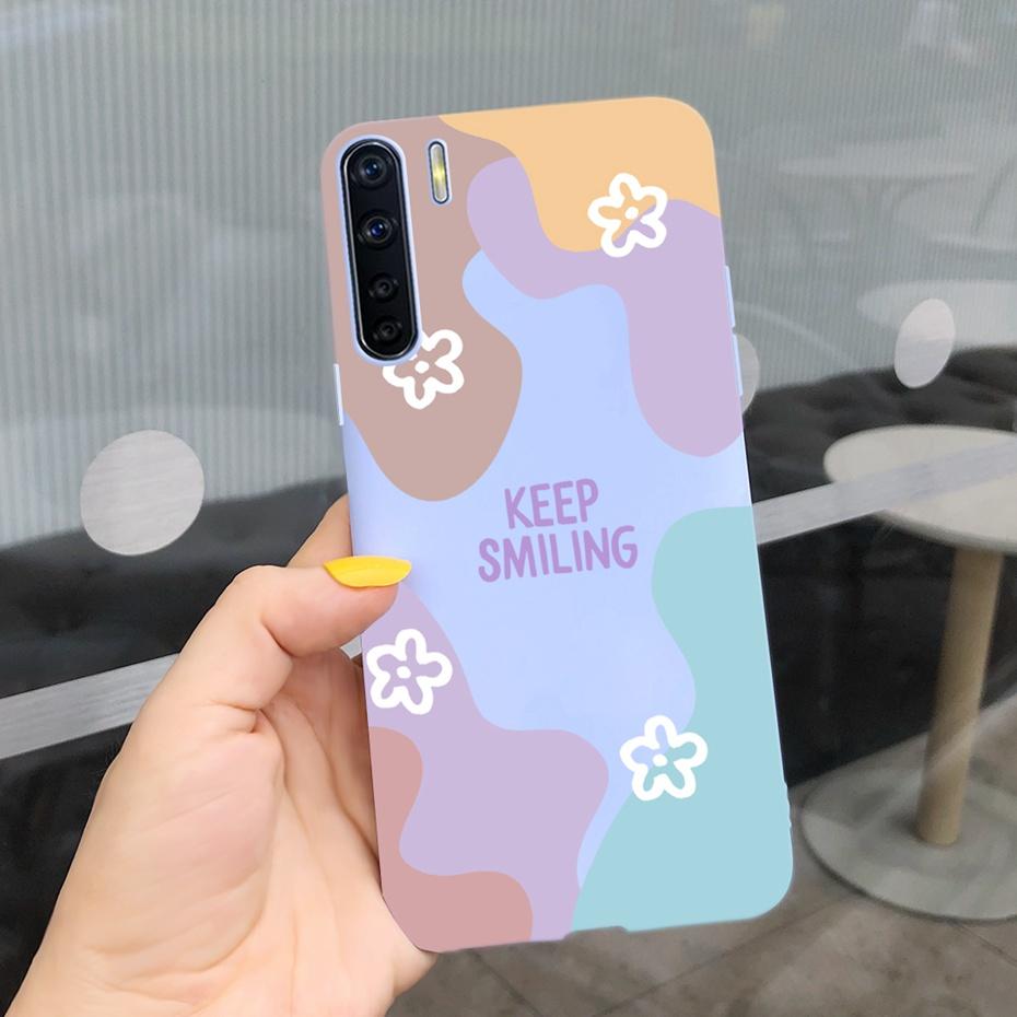 For OPPO A91 Case Oppo F15 CPH2001 CPH2021 Lovely Printing Jelly Silicone Soft Phone Back Cover Cases For Oppo Reno3 CPH2043