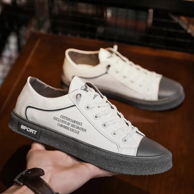 Fashion Mens High Top Sneaker Vulcanize Canvas All-match Comfortable Men Sports Skateboard Zapatos De Hombre Luxury Designer