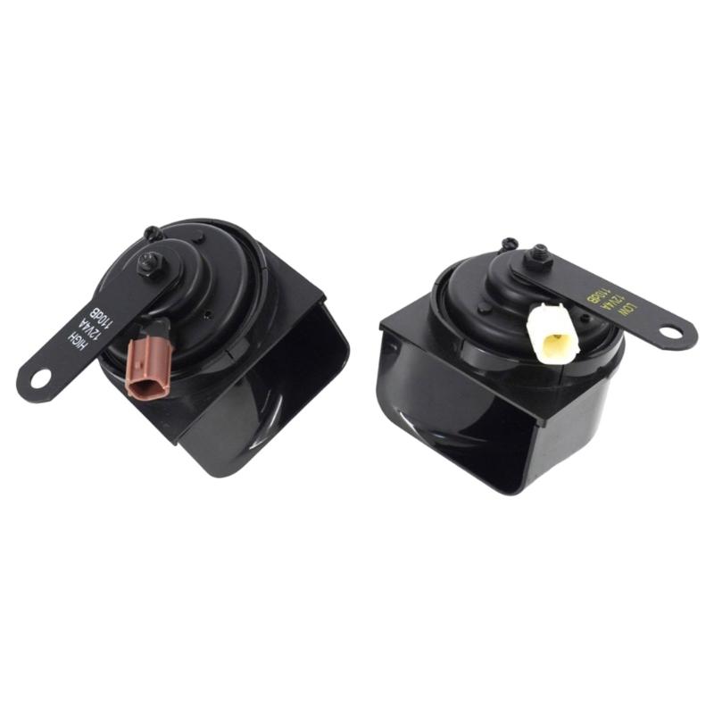 12V Direct Fit Snail Horn High Decibel Output For Cars Easy Installation Process Optimized Sound Output Plastic Build