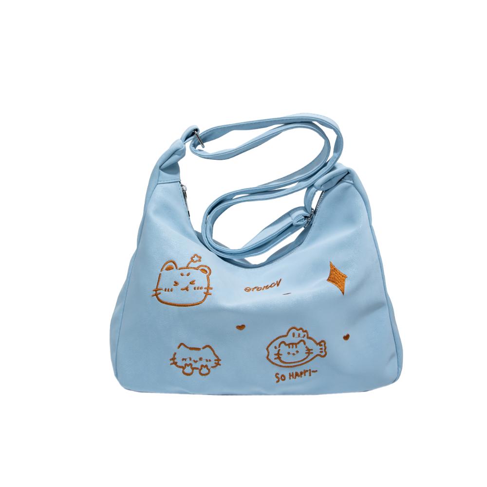 New Trendy Crossbody Messenger Bag Large Capacity Cartoon Commuting Bag  Versatile