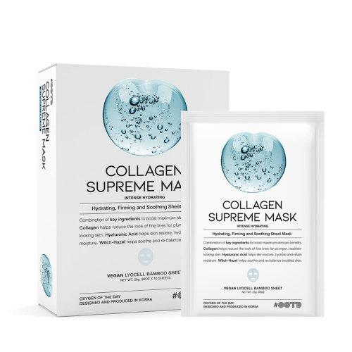 OOTD Beauty Collagen Supreme Hydrating Elasticity Skin Texture Care Mask 10ea NONE