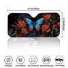 Butterfly Floral Foldable Car Windshield Sunshade - Universal Fit