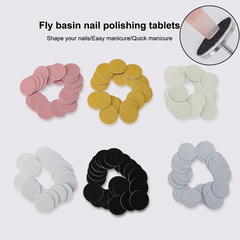 20Pcs Disposable Pedicure Grind Files Replaceable Sandpaper Dead Skin Polisher Cuticle Callus Remove Disc Pads Feet Care Tools