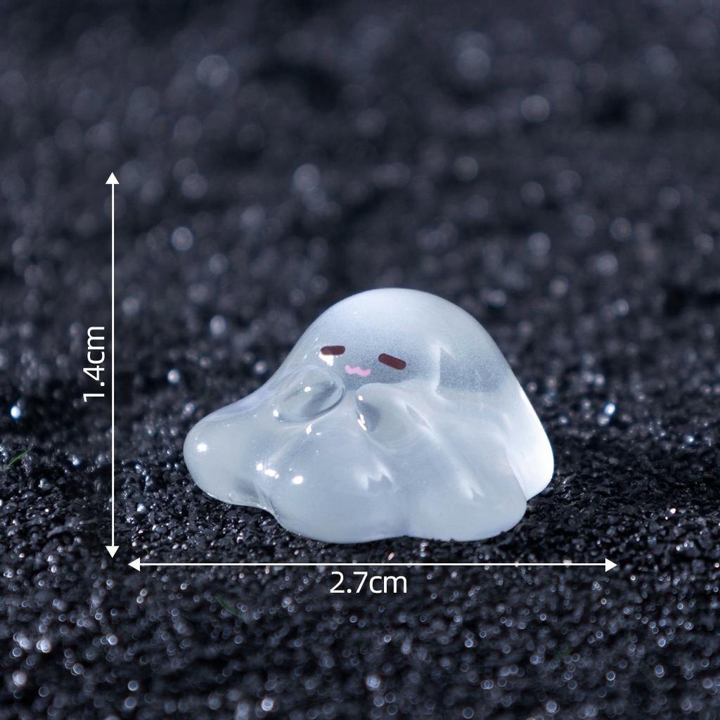 In the Dark Halloween Figurine Translucent Cute Decor for Shelf Table Party
