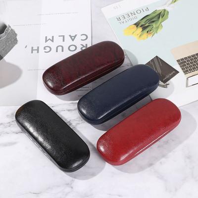 Waterproof Leather Glasses Case Hard Frame Spectacle Case Hot Sale Men  Women Reading Glasses Box Portable Eyeglass Pouch