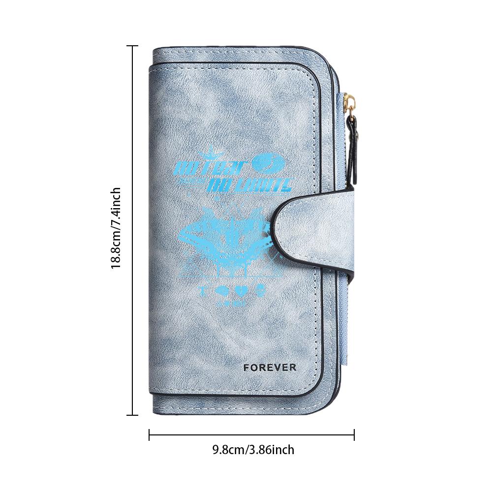 Stylish Butterfly Printed Long Wallet Fashionable Portable Daily Casual Purse for Women Girls Multi Card Slots Durable PU Leather Wallet