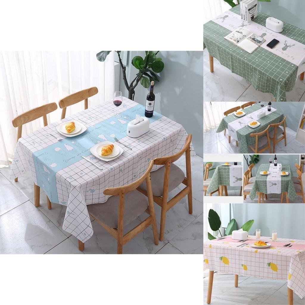 Stylish Peva Waterproof Oilproof Tablecloth Cover For Elegant Dining Experiences
