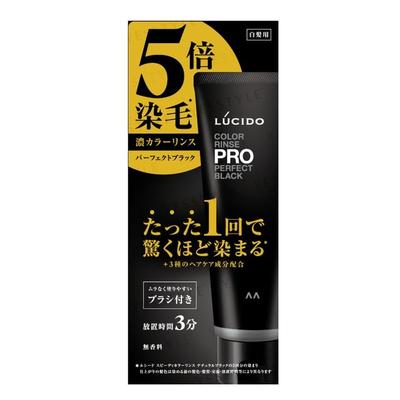 Mandom - Lucido Color Rinse PRO Perfect Black