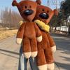 Soft Fluffy Bear Plush Toy Classic Brown Stuffed Bear Doll Cute Plushie Throw Pillow Home Decor Birthday Gifts Comfortable