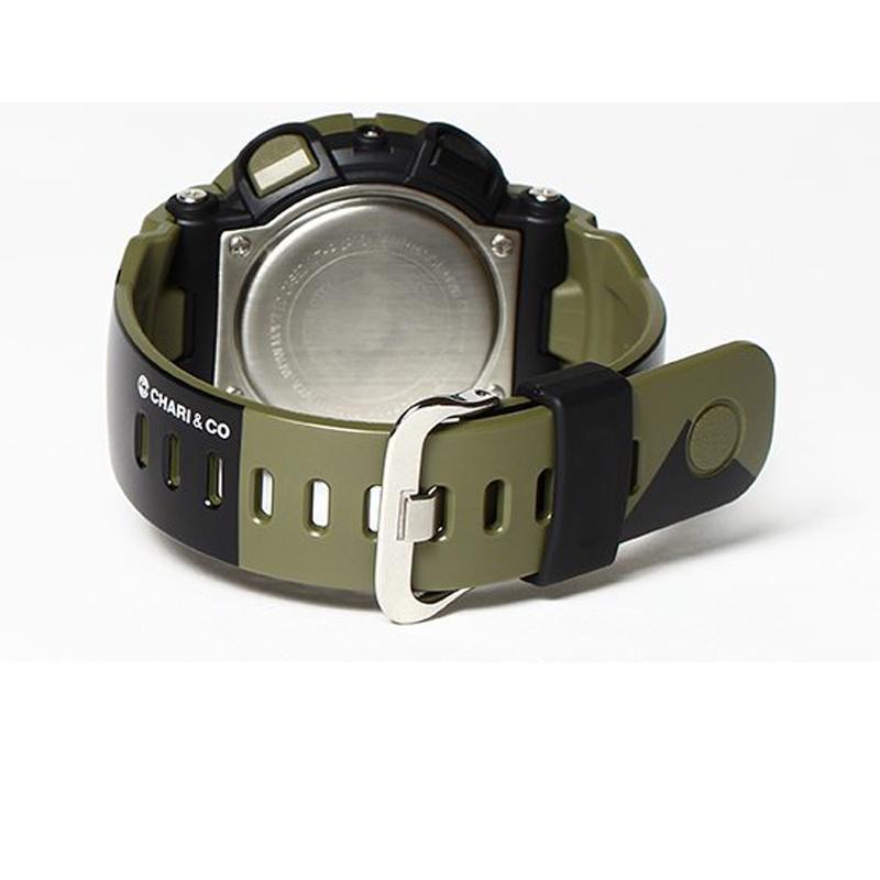 Casio Series YOUTH Series Chari Co. X G-SHOCK Cooperation Quartz Movement Resin Strap Japanese and Korean Watch Men's Watch Green Dial GA-500K-3A