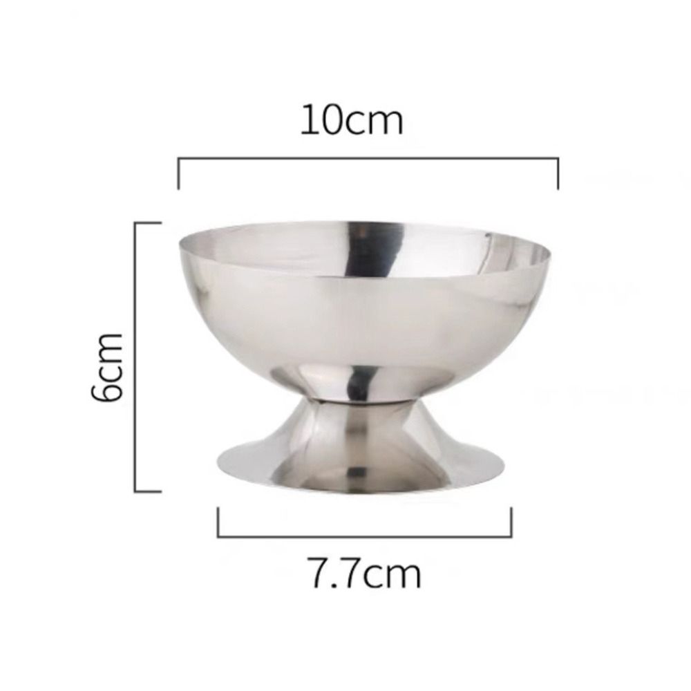 

Silver Ice Cream Cup 200ml Candy Cup High Quality Fruit Snack Goblet A