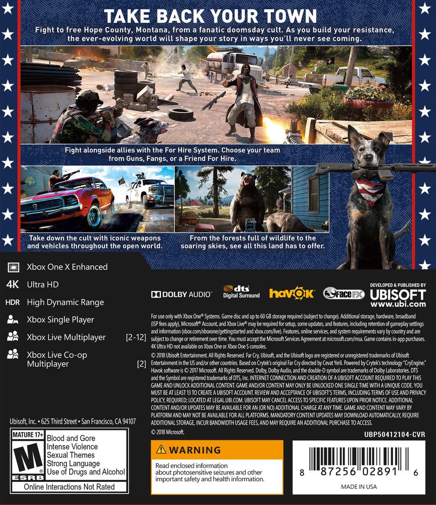Far Cry 5 North Xbox One (Import America) -