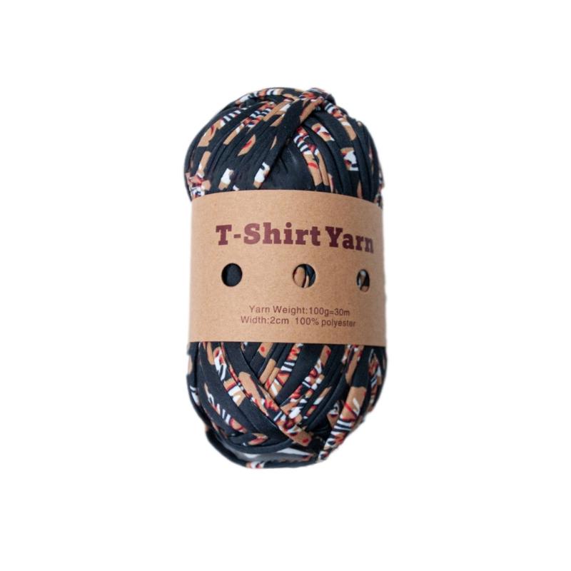 Yarn Knitting Yarn Multicolor Polyester Strips for DIY Crochet Project for Making Bags,Coasters Basket Cushions