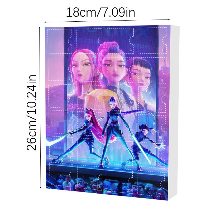 24 ks Kpop Lovci démonů Figurka Slepý box Anime Herní ozdoba Akrylová klíčenka Přívěsek na tašku Zábavné herní sběratelské předměty Dárek