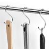 5pcs Stainless Steel S Shape Hook Multi-function Kitchen Bedroom Railing S Hanger Hook Clasp Holder Hooks Hanging Clothes Rack