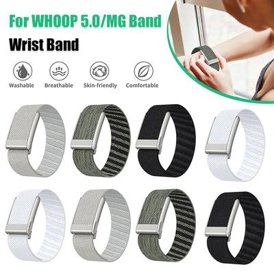 For WHOOP 5.0 Watch Straps Loop Soft Bands Adjustable Nylon Wristband Fitness Tracker for WHOOP MG SportFlex Accessories