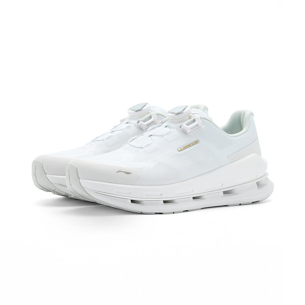 Li Ning Cushioning Slip Resistant Abrasion Resistant Breathable Support Rebound Low top Casual Shoes Women's White AGLV264-7