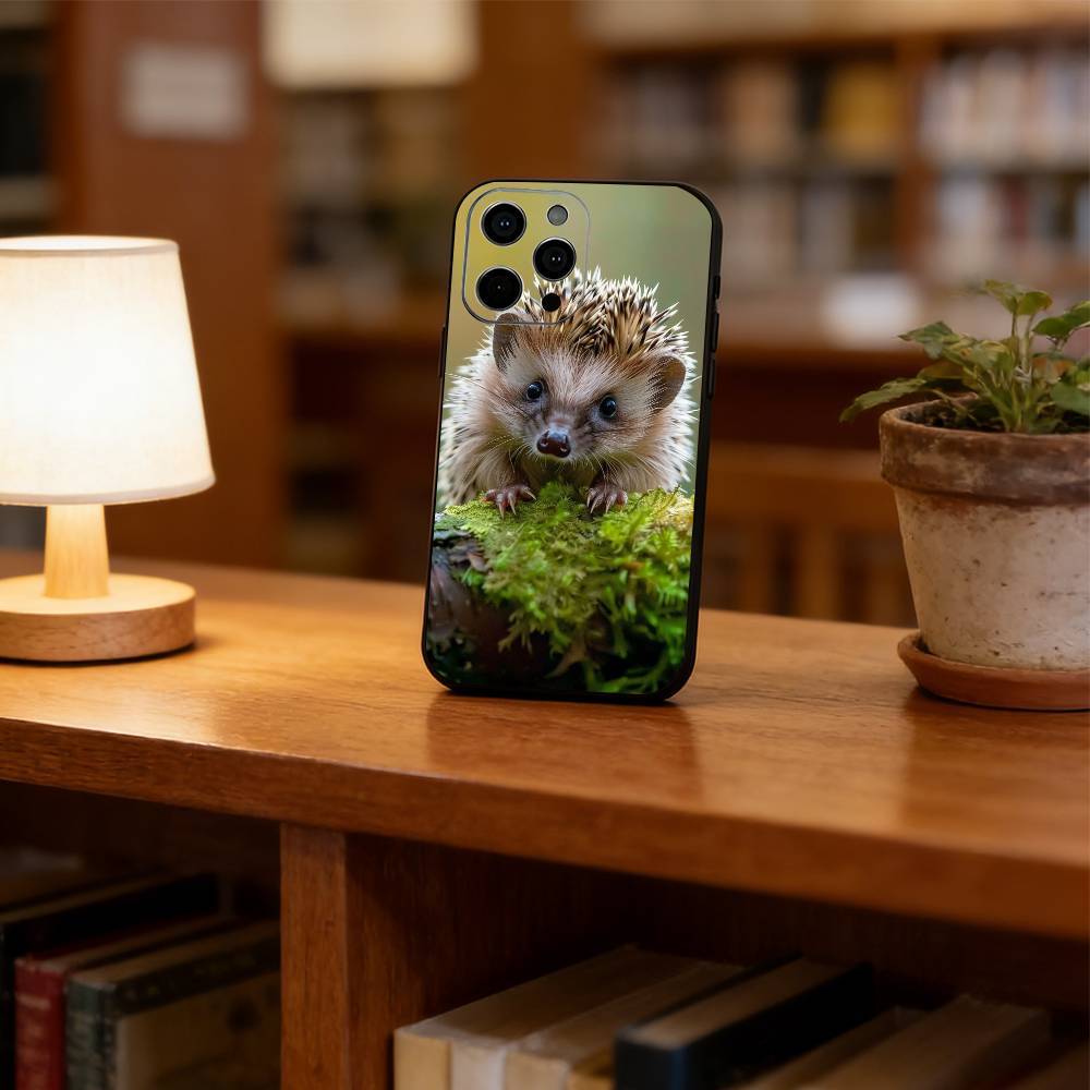 Cute hedgehog Phone Case Silicone Soft For IPhone 17 16 15 14 13 12 11 X XR Plus Pro Max Plus