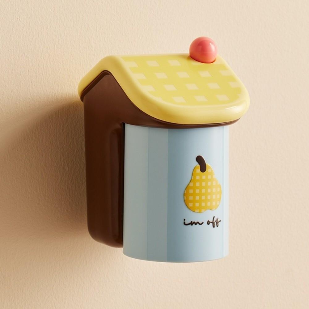 Non Perforated Wash Cup Holder Wall Mounted Storage Rack New Toothbrush & Cup Holder  Household