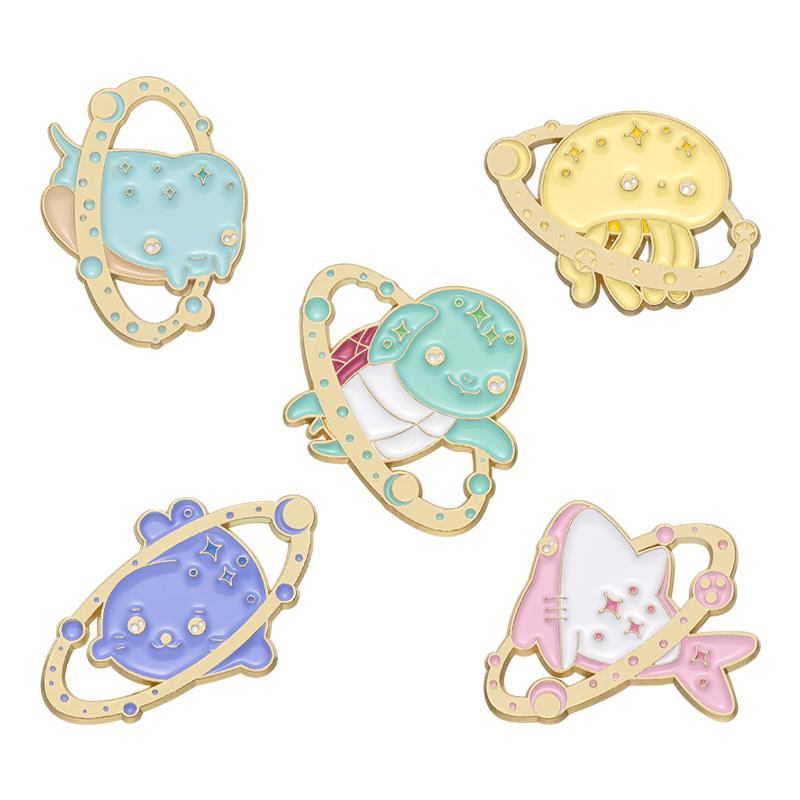 4-7PCS/SET Quotes Banner Enamel Pins Set Custom Cartoon Cool Slogan Brooch Lapel Badge Feminism Punk Jewelry for Friends