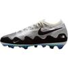 Nike X Patta Low Top Kids' Soccer Shoes Silver Black Teenagers HQ1993-001