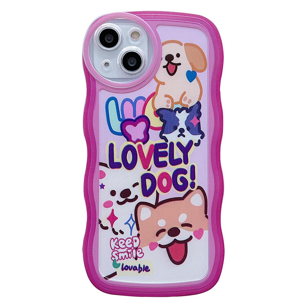 For iPhone 13 Case Wave Shape Edge Anti-Scratch Phone Protector