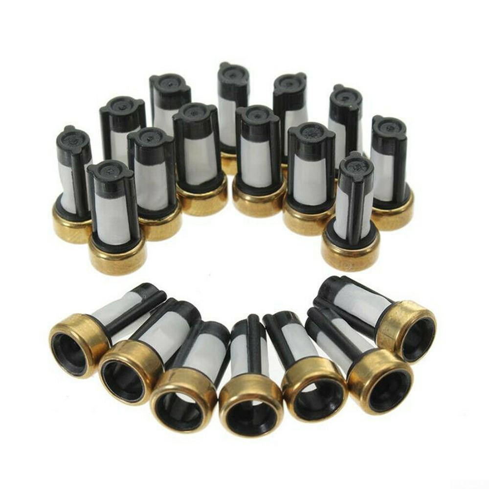 50Pcs Universal Fuel Injector Basket Filters High-Quality Material, Precision Filtration