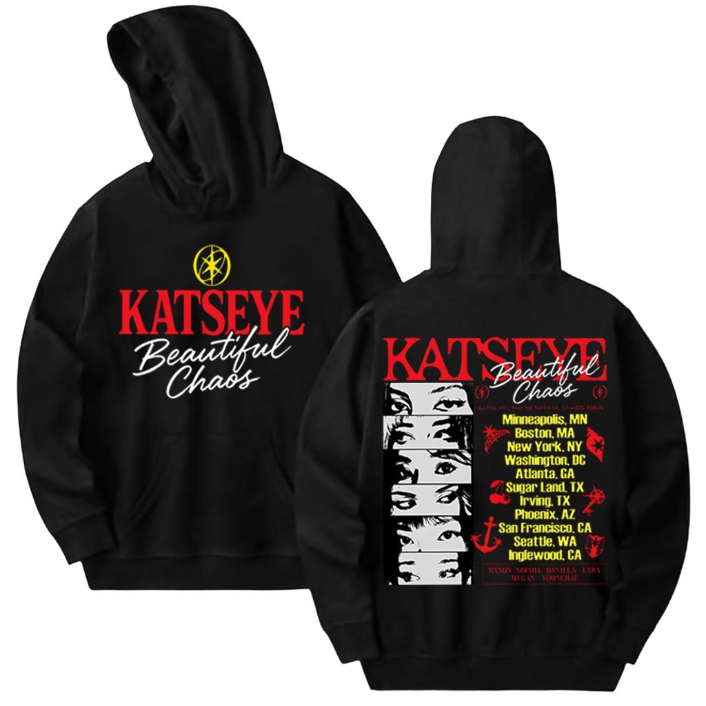 Women's Fashionable Casual Hooded Long Sleeved Printed Sweatshirt