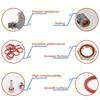351pcs Silicone O-ring Set, 10 Sizes, Oil and Heat Resistant, Suitable for Cars and Pipelines