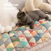 New Pure Cotton Non-slip Sofa Cushion Retro Pastoral Style Sofa Cushion Colored Anti Slip Thickening Anti Cat Scratch Sofa Cover