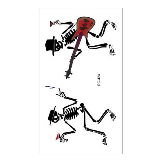 Ruikalong Scary Halloween Waterproof Tattoo Stickers - Scorpion & Spider Designs
